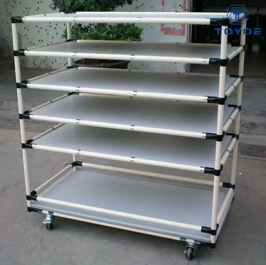 Transportverpackung für Metallteile von Verbundrohrfahrzeugen