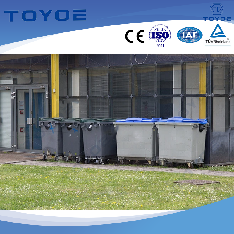 Ökoduelles städtisches Dual -Stream -Recyclingbehälter - Außenkompatibel