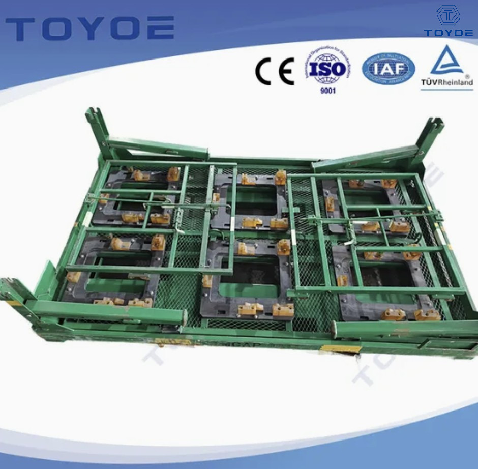 TOYOE Kfz-Motorteileregal für die Lagerung und den Transport von Schwerlaststahl