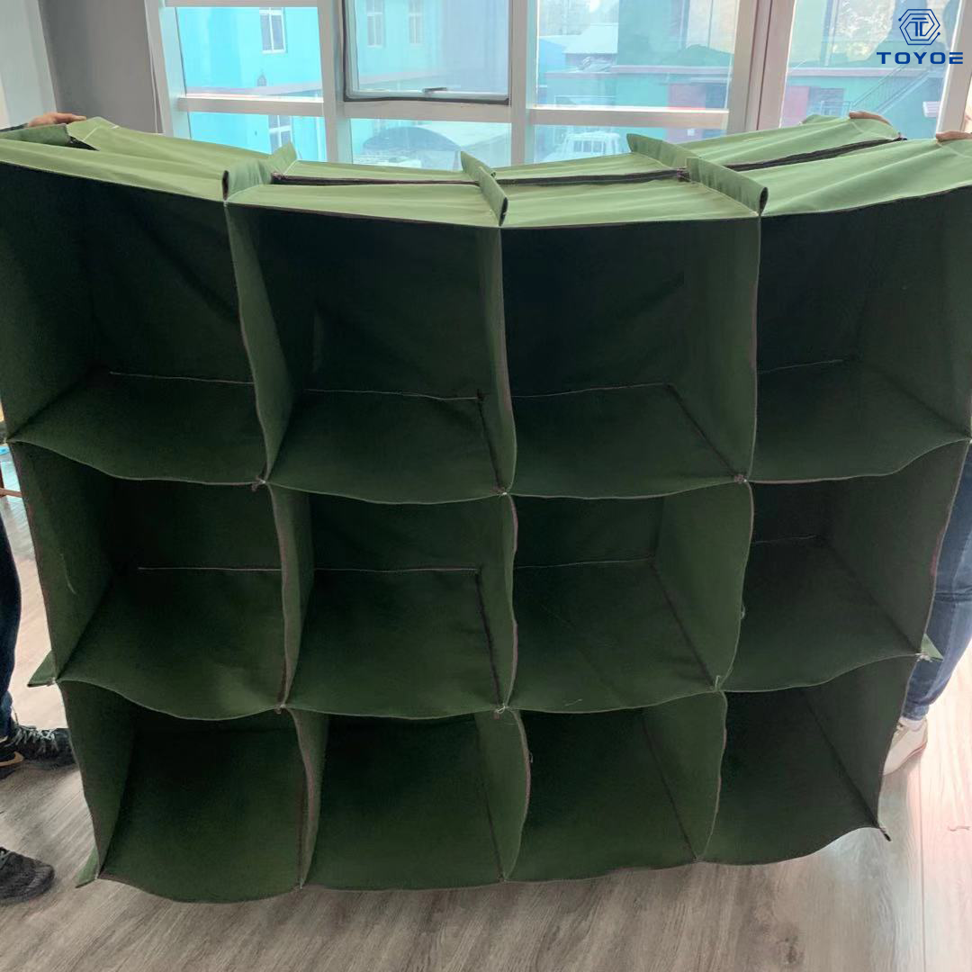 Verpackungsbehälter im Canvas -Schnittbeutelstil