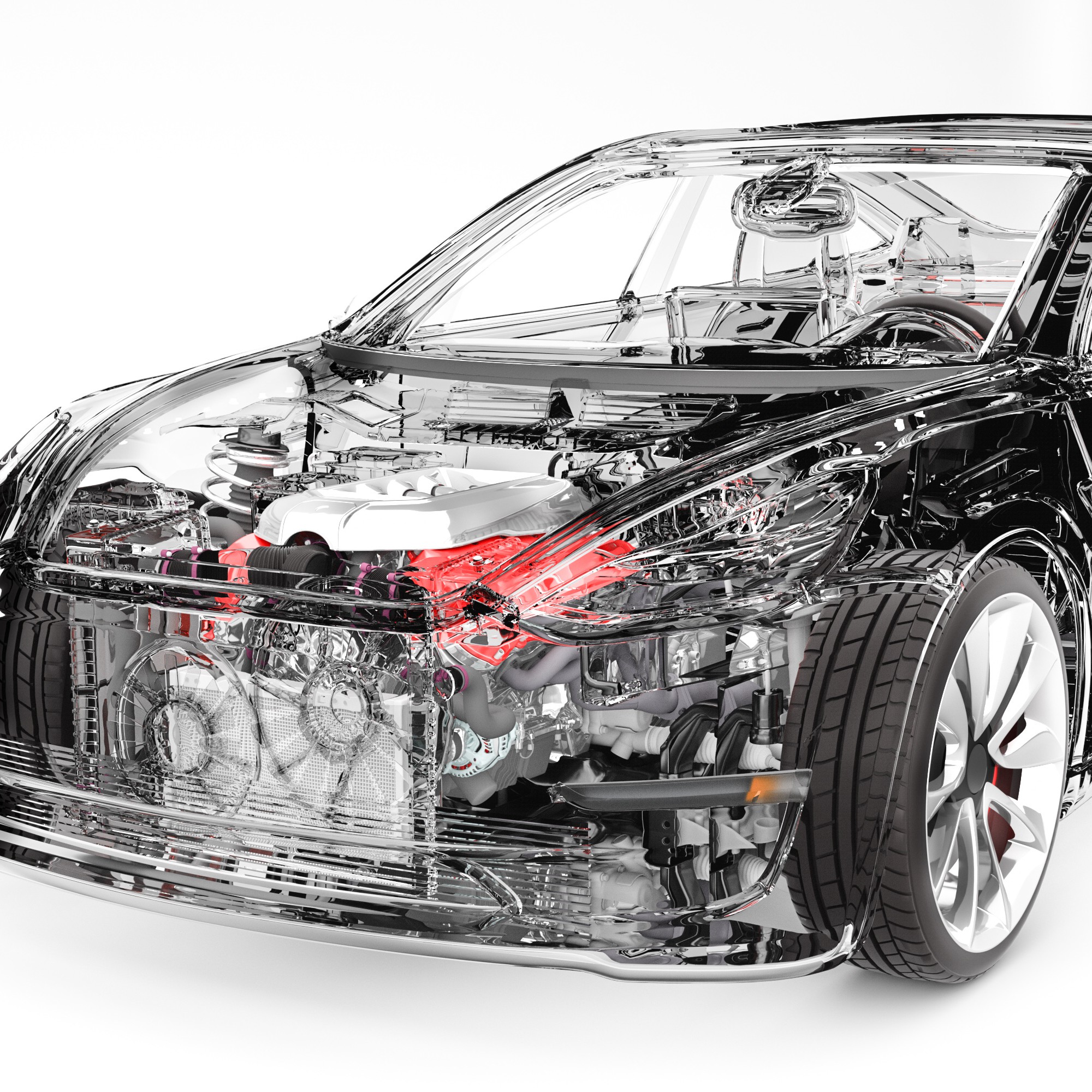  die Verpackung von Automobilteilen