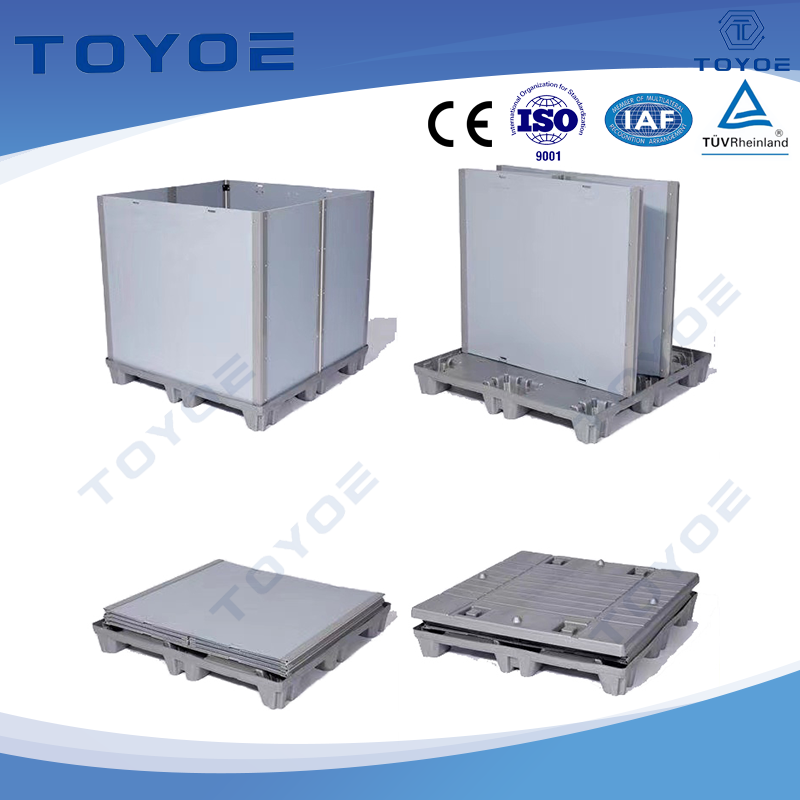 Die Autoteile-Transportboxen von Denso sichern Teile während des Transports.