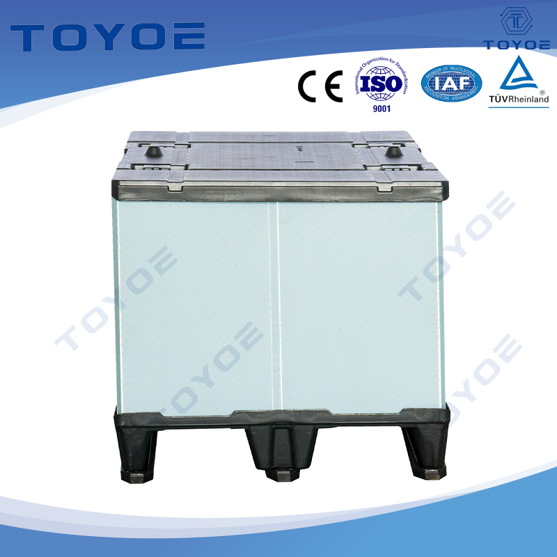 Leichte nestable Palettenbox, anpassbare Abmessungen, platzsparendes Design