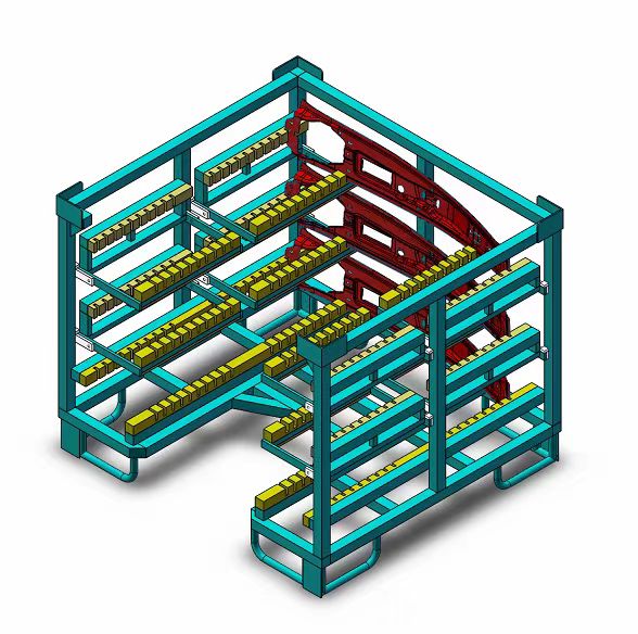 Automobilhybrid -Batterie -Tablettträger mit feuerfeste Isolierung