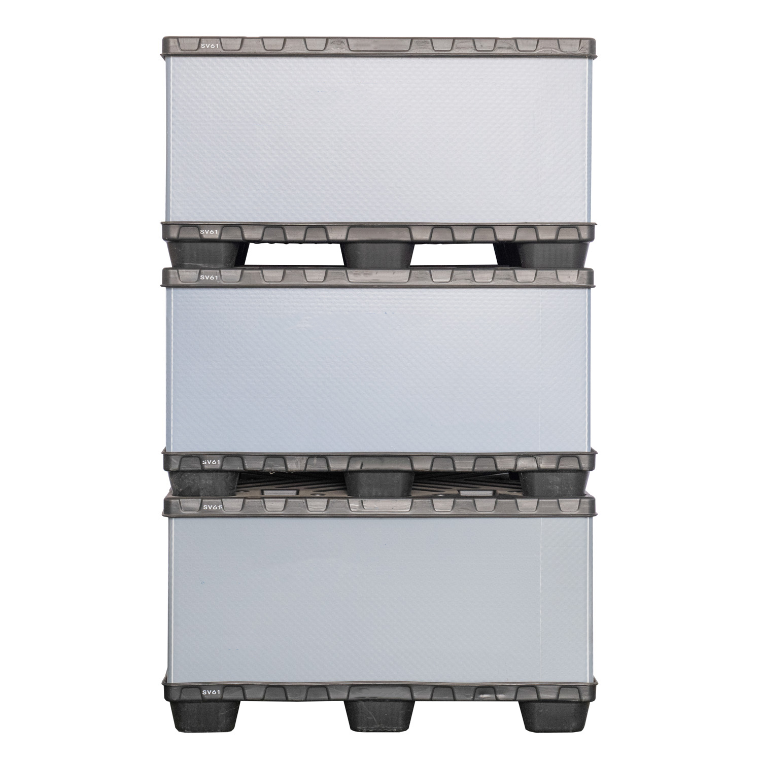 Gestapelte Aufbewahrungsboxen aus Kunststoff