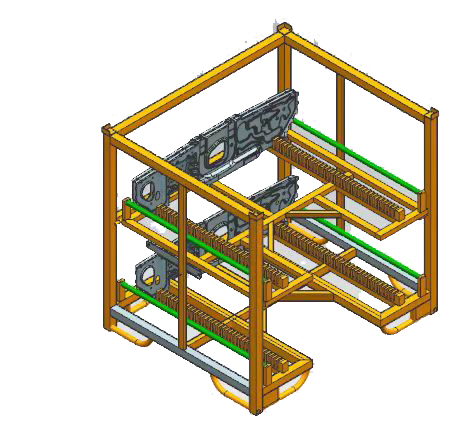  'Nasas Mondbasis '-extreme Temperaturbatterie-Racks